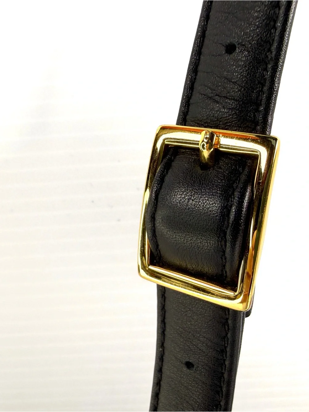 Etienne Aigner Black Crossbody Bag with Gold Hardware